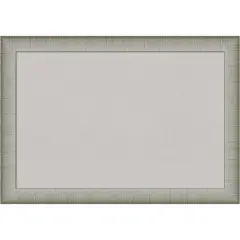 Elegant Brushed Narrow Framed Corkboard, Grey Cork