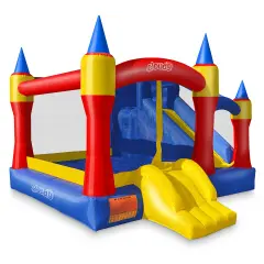 Cloud 9 Royal Slide Bounce House, Inflatable Bouncing Jumper for Kids, without Blower