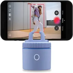 Pivo Pod Lite Auto Face Tracking Phone Holder, 360&deg; Rotation, Handsfree Video Recording - Blue
