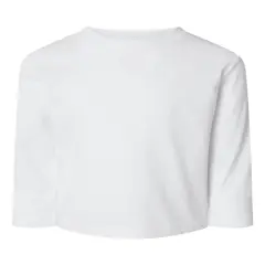 Rabbit Skins&reg; Toddler Cotton Jersey Crewneck Long Sleeve T-Shirt - 3311 White