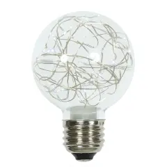 Vickerman 25 Bulbs Pure White Twinkle G95 FairyLt E26