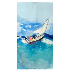 Betsy Drake Sailboat Beach Towel