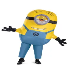 Minions Stuart Inflatable Adult Costume | One Size