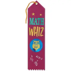 Math Whiz Award Ribbon (Pack of 6)