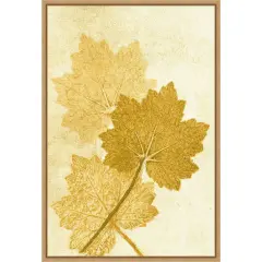 Amber Leaves by Pernille Folcarelli Canvas Art Framed