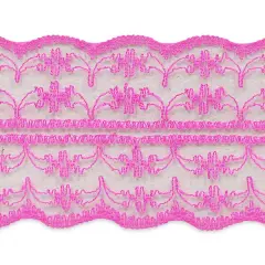 5 Yards of 1 3/4" X 20 Yards of Scarlet Lace Trim | 5 yard cut Fuchsia