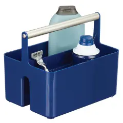 mDesign Plastic Shower Caddy Storage Organizer Utility Tote