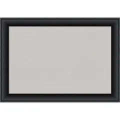 Nero Black Wood Framed Corkboard, Grey Cork