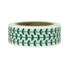 Wrapables&reg; Colorful Washi Masking Tape Green Vines