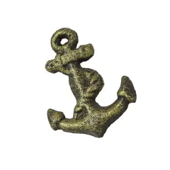 Bronze Cast Iron Ship Anchor Drawer Pull Decorative Cabinet Knob Set of 6