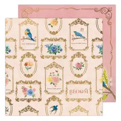 K&Company Antique Garden Double-Sided Paper 12"x12"-Frames