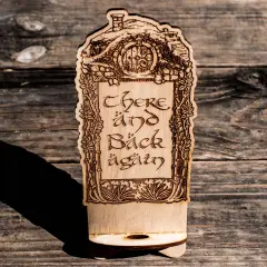 Phone Charging Station - There and Back Again - Raw Wood