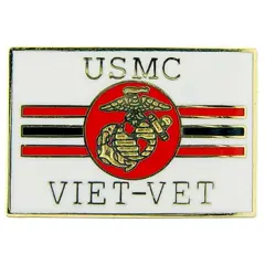 U.S.M.C. Vietnam Veteran Pin 1"