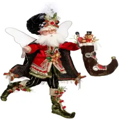 Mark Roberts Mark Roberts Christmas Stocking Stuffing Fairy, Medium - 17.5" Black