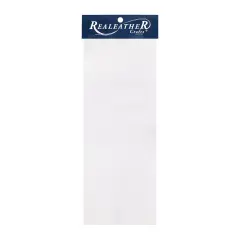 Realeather(R) Crafts Premium Leather Trim 9"X3"-White