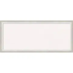 Two Tone Wood Framed Corkboard, White Cork Silver