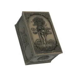 Gaia Greek Mother Earth Goddess Bronze Finished Trinket Box