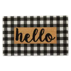 DII Checkers Hello Doormat