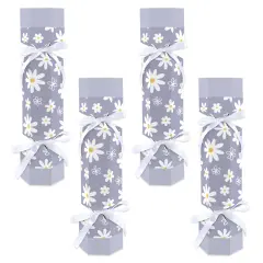 Big Dot of Happiness Purple Daisy Flowers - No Snap Floral Party Table Favors - DIY Cracker Boxes - Set of 12