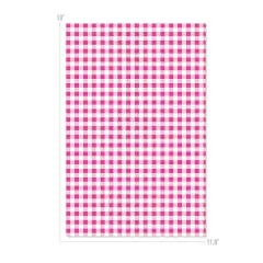 Happy Crafters Buffalo Plaid 11.8" x 18" Sheet Pink and White