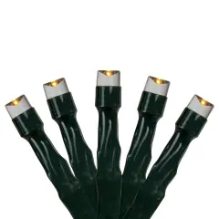 Northlight LED Micro Wide Angle Christmas Lights - Warm White - 32' Green Wire - 50ct