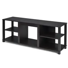 2-Tier TV Storage Cabinet Console with Adjustable Shelves (Fireplace not included)
