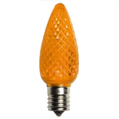 Sienna LED Faceted C9 Christmas Replacement Bulbs - Orange - Pack of 4