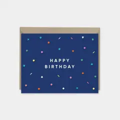 Happy Birthday Card, Colorful Modern