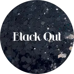 Polyester Glitter - Black Out by Glitter Heart Co.&trade;