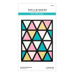 Spellbinders Etched Dies-Pennants Background