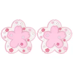 Wrapables Cherry Blossom Coasters for Cups and Drinks (Set of 2)