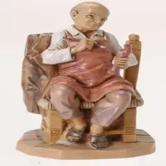 Roman 4.25" Brown and White Emanuel The Founder Figurine
