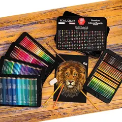 180 Colored Pencil Set for Adults Artists kids- 3.3mm Rich Pigment Soft Core -12 Metallic Pencil - Wax-Based - Ideal for Coloring Drawing Sketching Shading Blending - Vibrant Color（Tin Case）