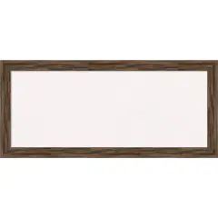 Regis Barnwood Narrow Wood Framed Corkboard, White Cork Mocha