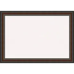 Cyprus Walnut Wood Framed Corkboard, White Cork
