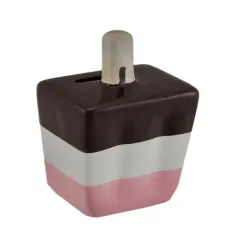Ceramic Neapolitan Ice Cream Pop Kids Coin Bank