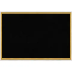 Paige Wood Framed Corkboard, Black Cork Paige White Gold