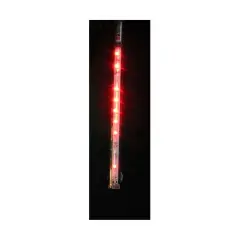 Hofert LED Lighted Dripping Icicle Tube Christmas Decoration - Red light - 2' Clear