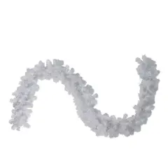 Northlight Crystal Spruce Artificial Christmas Garland - 9' x 12" - White - Unlit