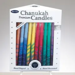 Rite Lite Premium Menorah Hanukkah Candles - 5.25" - Multicolor