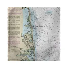 Betsy Drake Bethany Beach, DE Nautical Map Beach Towel