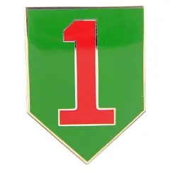 EagleEmblems P14661 PIN-Army,001ST INF.DIV. (1'')