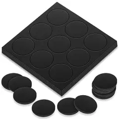 72 Pieces Craft Magnets Glass Ceramic Ferrite Magnet with Adhesive Backing and Transparent Clear Glass Cabochons for DIY Craft Fridge Refrigerator Magnets Pendants(Round,1 Inch)