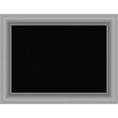 Peak Polished Nickel Framed Corkboard, Black Cork