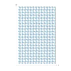 Happy Crafters Houndstooth 11.8" x 18" Sheet Blue and White