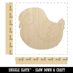 Cute Pigeon Bird Unfinished Wood Shape Piece Cutout for DIY Craft Projects