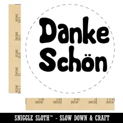 Danke Sch?n German Thank You Very Much Rubber Stamp for Stamping Crafting Planners