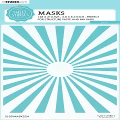 Studio Light Sweet Stories Stencil 5.9"X8.25"-Nr. 224, Rays