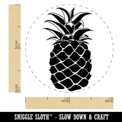Pineapple Fruit Drawing Self-Inking Rubber Stamp for Stamping Crafting Planners Green