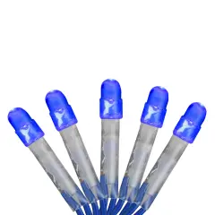 Brite Star LED Net Style Tree Trunk Wrap Christmas Lights - Blue - 2' x 8' - Blue Wire